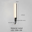 GobekUsa Adjustable Angle LED Wall Lamp 3000K Sconces for Bedside Reading
