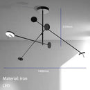 GobekUsa Adjustable Swing Arm Black Wall Lamp for Bedroom & Study Room