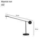 GobekUsa Adjustable Swing Arm Black Wall Lamp for Bedroom & Study Room