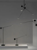 GobekUsa Adjustable Swing Arm Black Wall Lamp for Bedroom & Study Room