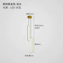GobekUsa Aluminium LED Chandelier for Minimalist Restaurant, Bar, and Living Spaces