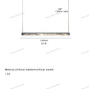 GobekUsa 2025 Marble Design Pendant Light - Dimmable LED Office Bar Decor