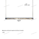 GobekUsa 2025 Marble Design Pendant Light - Dimmable LED Office Bar Decor