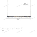 GobekUsa 2025 Marble Design Pendant Light - Dimmable LED Office Bar Decor