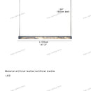 GobekUsa 2025 Marble Design Pendant Light - Dimmable LED Office Bar Decor