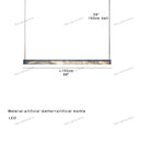 GobekUsa 2025 Marble Design Pendant Light - Dimmable LED Office Bar Decor