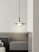 GobekUsa Glass Pendant Lamp for Bedside with Copper Accents