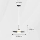 GobekUsa Glass Pendant Lamp for Bedside with Copper Accents