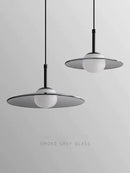 GobekUsa Glass Pendant Lamp for Bedside with Copper Accents
