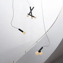 GobekUsa Glass Pendant Lights with Adjustable Cord for Hall, Dining Room, Office - White Glass