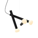 GobekUsa Glass Pendant Lights with Adjustable Cord for Hall, Dining Room, Office - White Glass