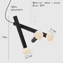GobekUsa Glass Pendant Lights with Adjustable Cord for Hall, Dining Room, Office - White Glass