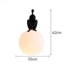 GobekUsa Humanoid Sculpture LED Table Lamp for Bedroom & Living Room
