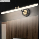 GobekUsa Minimalist LED Vanity Light for Bathroom Walls - Swing Arm Bath Bar with Acrylic Shade