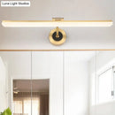 GobekUsa Minimalist LED Vanity Light for Bathroom Walls - Swing Arm Bath Bar with Acrylic Shade