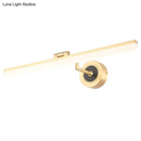 GobekUsa Minimalist LED Vanity Light for Bathroom Walls - Swing Arm Bath Bar with Acrylic Shade