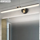 GobekUsa Minimalist LED Vanity Light for Bathroom Walls - Swing Arm Bath Bar with Acrylic Shade