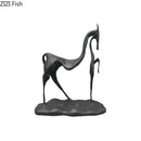 GobekUsa Cast Iron Horse Sculpture Modern Desk Decor Minimalist Room Artistic Craft Figurine