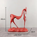 GobekUsa Cast Iron Horse Sculpture Modern Desk Decor Minimalist Room Artistic Craft Figurine