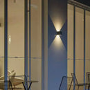 GobekUsa Minimalist Cement LED Wall Sconce Light for Living Room in Grey Square Shape