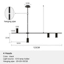 GobekUsa Black Chandelier Pendant Lights for Dining Table, Kitchen, Living Room