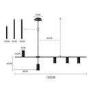 GobekUsa Black Chandelier Pendant Lights for Dining Table, Kitchen, Living Room