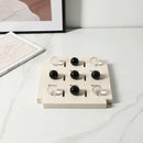 GobekUsa Geometric Glass Bead Chess Set Home Decor Figurines - Marble Ornaments