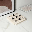 GobekUsa Geometric Glass Bead Chess Set Home Decor Figurines - Marble Ornaments