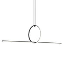 GobekUsa Contemporary Metal LED Hanging Pendant Light for Offices - Black
