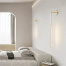 GobekUsa Copper Wall Lamp: Modern Minimalist Bedroom Stairway Light