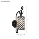 GobekUsa Minimalist Crystal Square/Rhombus Sconce: Black 1-Light Shade Wall Lighting Fixture