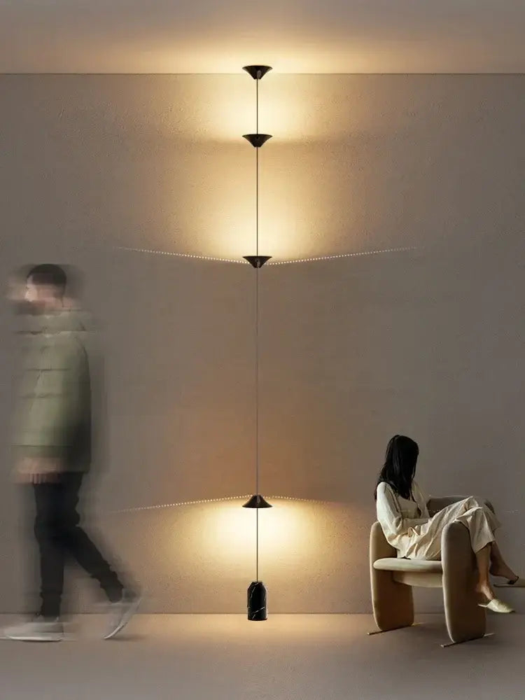 GobekUsa Cone Design Art Iron Hanging Cable Floor Lamp