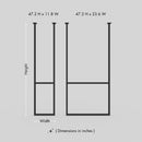 Ceiling Double Towel Rack