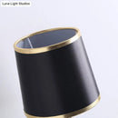 GobekUsa Minimalist Metallic Wall Sconce Light, 1-Light, Black/Flaxen, for Bedroom - 16"/18.5" Cone Wall Mount Lighting