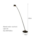 GobekUsa Black Floor Lamp | Nordic Style LED Light for Living Room, Bedroom, or Salon