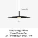 GobekUsa Flying Saucer LED Chandelier: Nordic Modern Kitchen Bedroom Decorative Lighting Lamp