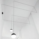 GobekUsa Geometric Glass Ball LED Pendant Chandelier Ceiling Lamp for Living Dining Bedroom