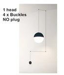 GobekUsa Geometric Glass Ball LED Pendant Chandelier Ceiling Lamp for Living Dining Bedroom