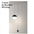 GobekUsa Geometric Glass Ball LED Pendant Chandelier Ceiling Lamp for Living Dining Bedroom
