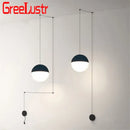 GobekUsa Geometric Glass Ball LED Pendant Chandelier Ceiling Lamp for Living Dining Bedroom