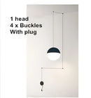 GobekUsa Geometric Glass Ball LED Pendant Chandelier Ceiling Lamp for Living Dining Bedroom