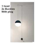 GobekUsa Geometric Glass Ball LED Pendant Chandelier Ceiling Lamp for Living Dining Bedroom
