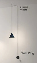 GobekUsa Geometric LED Pendant Light for Living Room Bedside - Nordic Style Glam Fixtures