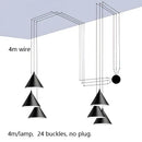 GobekUsa Geometric LED Pendant Light for Living Room Bedside - Nordic Style Glam Fixtures