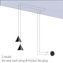 GobekUsa Geometric LED Pendant Light for Living Room Bedside - Nordic Style Glam Fixtures