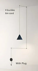 GobekUsa Geometric LED Pendant Light for Living Room Bedside - Nordic Style Glam Fixtures