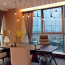 GobekUsa Black Geometric Line Pendant Lamp for Bedroom Living Room Bar Hotel