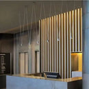 GobekUsa Black Geometric Line Pendant Lamp for Bedroom Living Room Bar Hotel