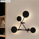GobekUsa Modern Geometric LED Wall Light Fixture for Living Room - Metallic Wall Mounted Lamp