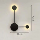 Minimalist black geometry led wall light for living room bedroom by Decorbites